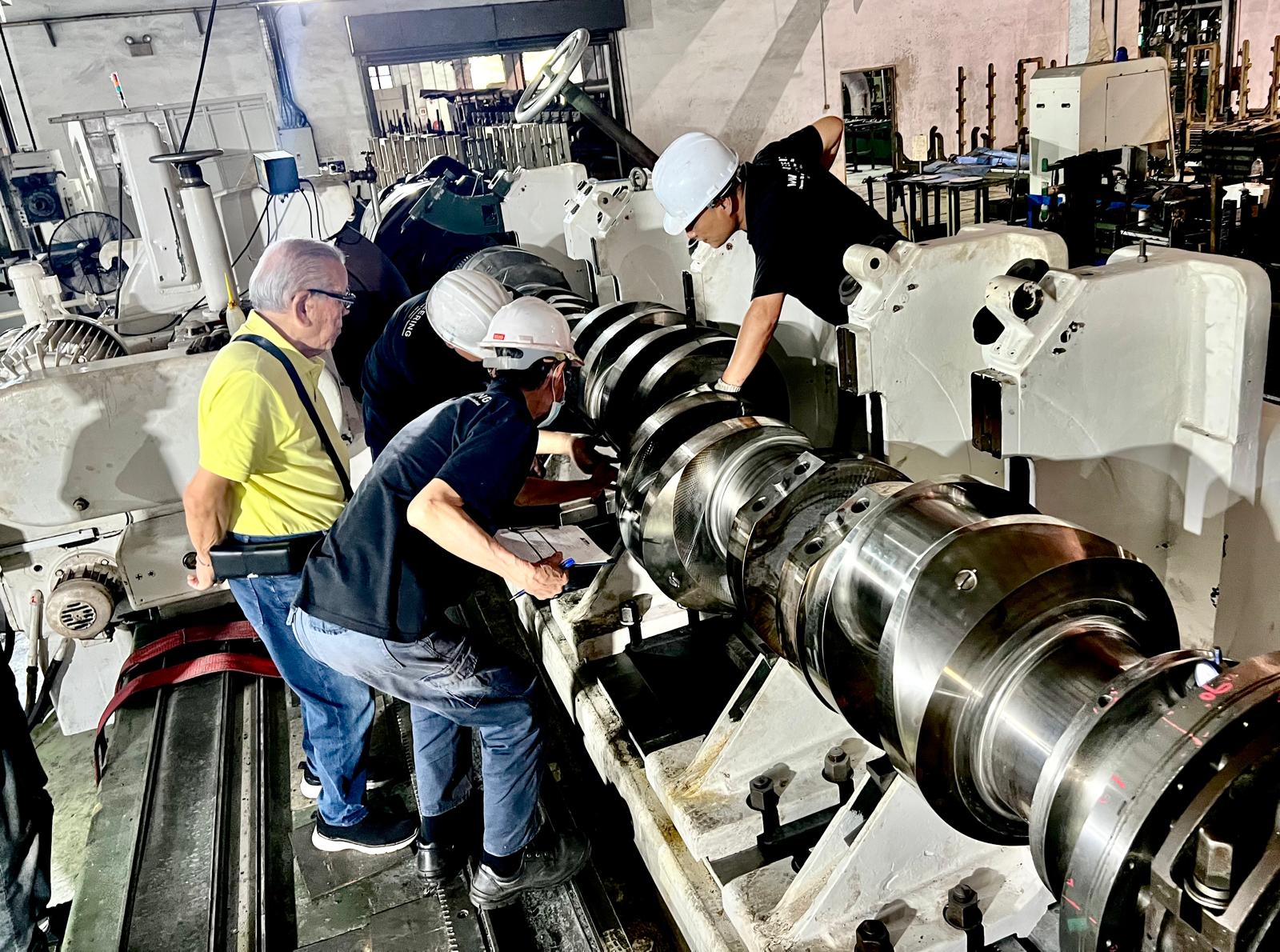 Precision Grinding of Large Main Engine Crankshaft